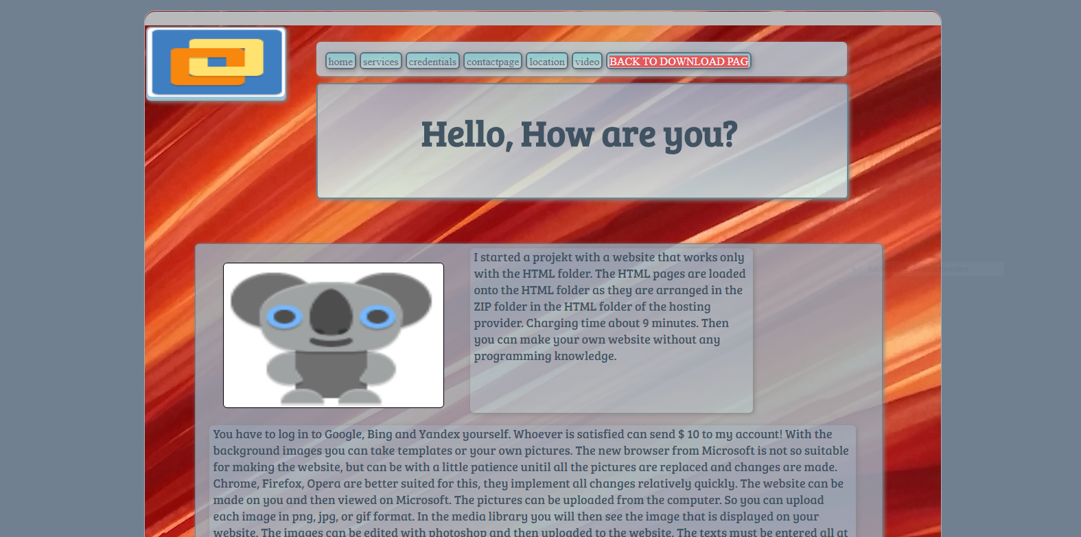 Make my own website